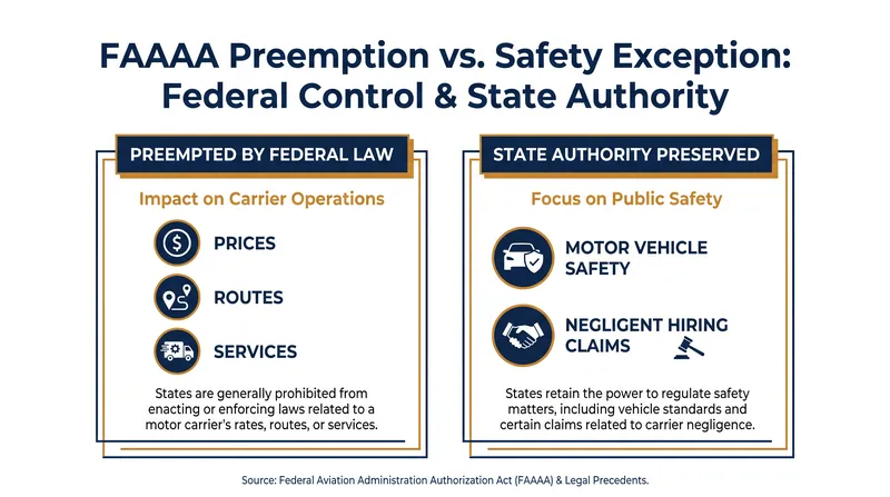 The legal distinction that allowed negligent-hiring claims to survive federal preemption.