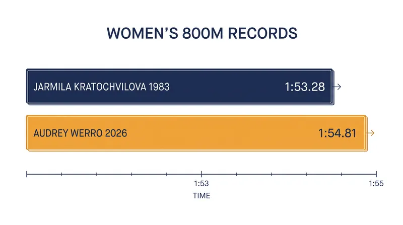 Werro's European Championship time puts her within striking distance of the 43-year-old world record.
