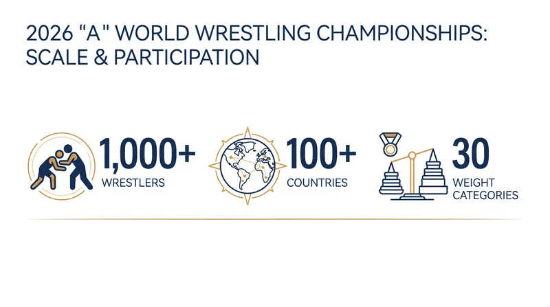 The 2026 Senior World Championships will feature athletes from over 100 nations competing across three styles.