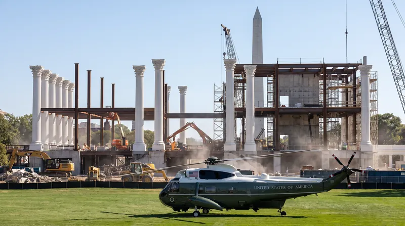 The U.S. Supreme Court is weighing emergency petitions to halt the aboveground construction of the ballroom.