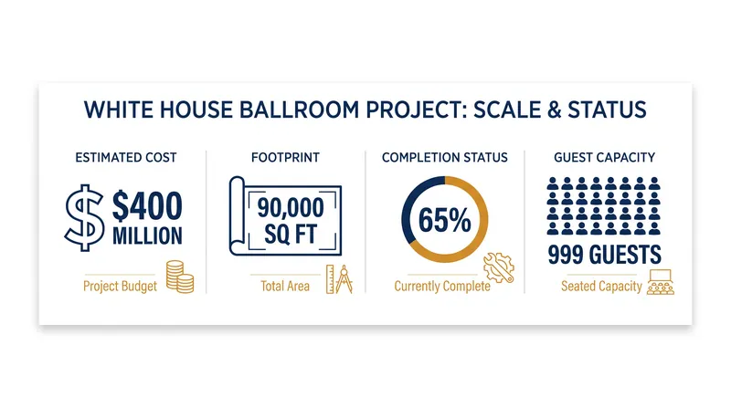 By the numbers: The proposed White House ballroom expansion.