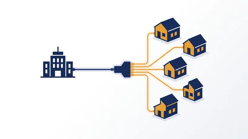 Unlike traditional cable, an EPON architecture uses light signals over a single split fiber line, reducing energy use and preventing shared-bandwidth slowdowns.