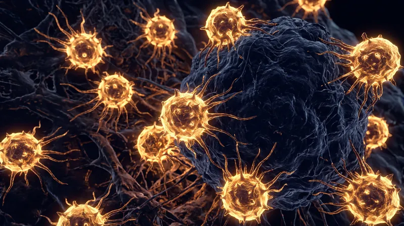 Once activated by the temporary marker, CAR-T cells mount a vigorous attack that destroys neighboring cancer cells.