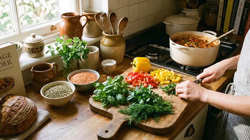 Transitioning to a fully plant-based diet requires rethinking the architecture of the dinner plate, placing plants at the center.