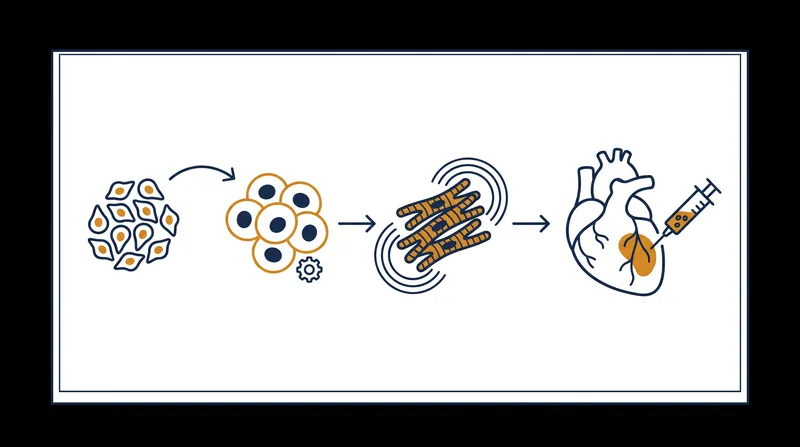 How it works: Adult cells are reprogrammed into a blank state, grown into fresh heart muscle cells, and injected into the damaged myocardium.