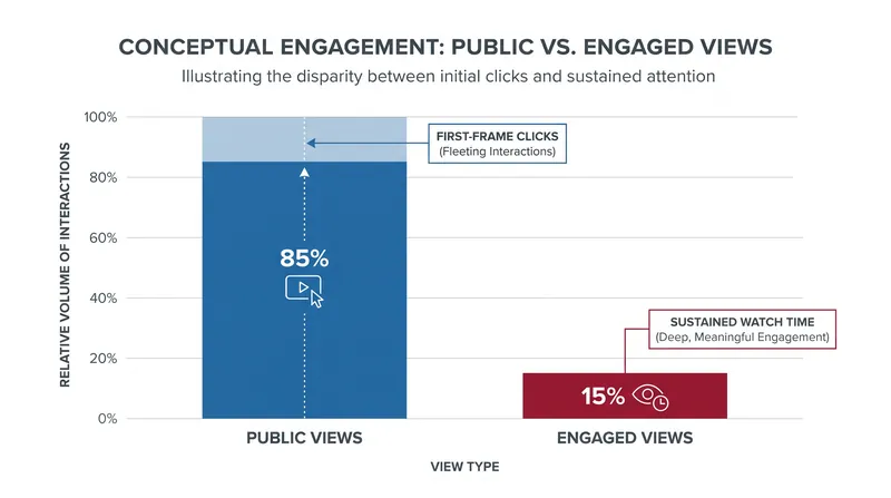 While public view counts will rise under the new first-frame system, YouTube will still use stricter 'Engaged views' to calculate creator earnings.