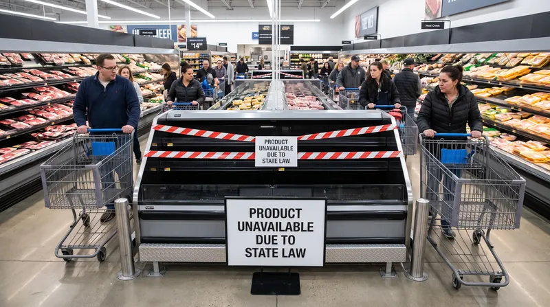 State bans prevent consumers from purchasing federally approved alternative proteins at the retail level.