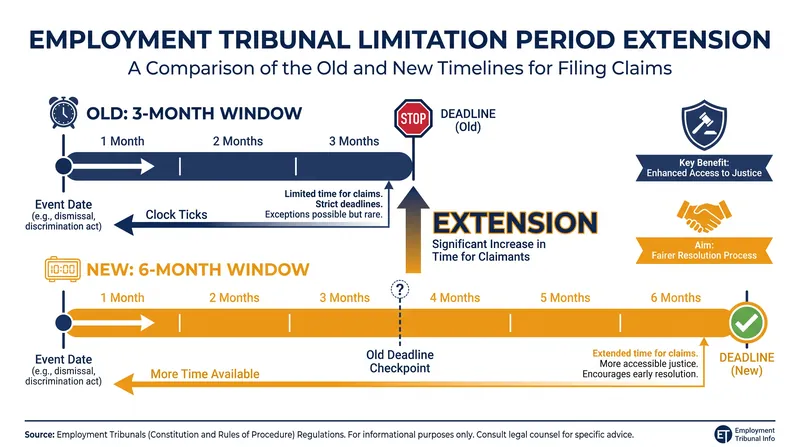 The limitation period for bringing a tribunal claim has doubled, requiring employers to preserve documentation for much longer.