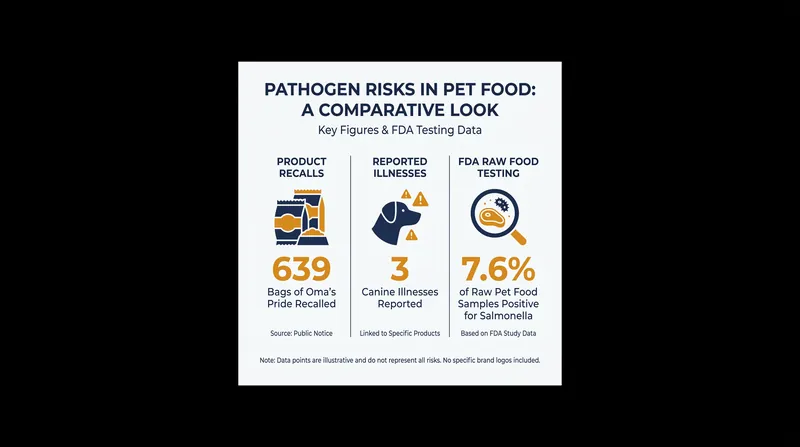 FDA testing consistently shows a baseline pathogen risk in unpasteurized raw pet foods.