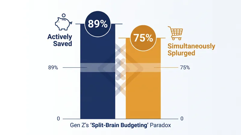 Visa data reveals Gen Z has the highest propensity for both saving and splurging simultaneously.