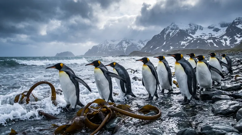 Valberg's 'Standing Tall' also took top honors in the wildlife category, showcasing king penguins in South Georgia.