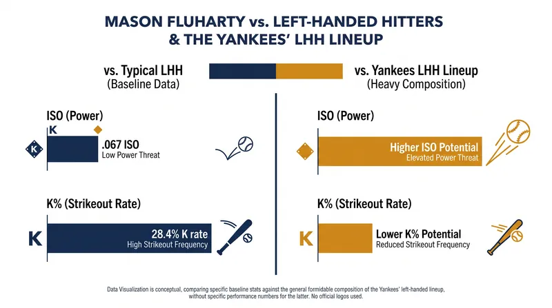 Mason Fluharty's dominance against left-handed hitters makes him an ideal opener against New York.