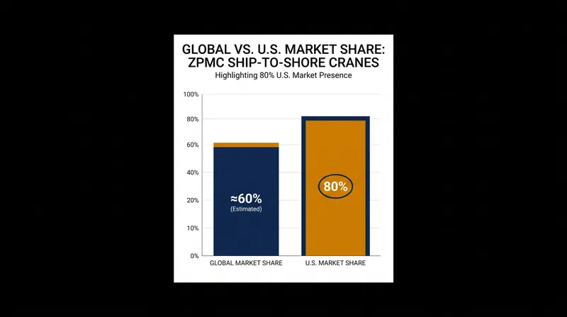 Chinese state-owned ZPMC accounts for nearly 80 percent of the ship-to-shore cranes operating at U.S. ports.