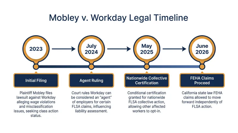 The Mobley v. Workday lawsuit has established critical legal precedents regarding AI vendor liability.