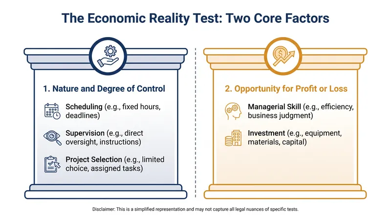 The proposed independent contractor rule elevates two core factors above all others.
