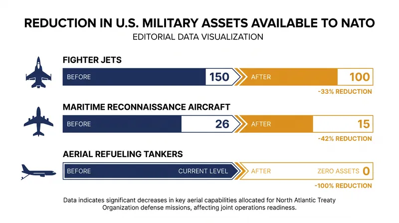 The planned reductions strike heavily at tactical air superiority and maritime reconnaissance capabilities.