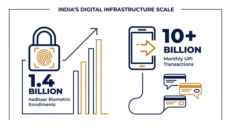 The sheer scale of the India Stack has made it a global case study in rapid digital adoption.