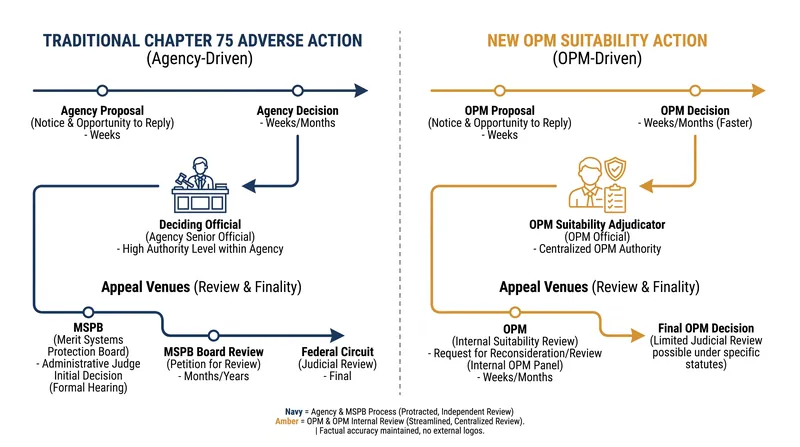 How the new suitability rule bypasses traditional Chapter 75 adverse action procedures.