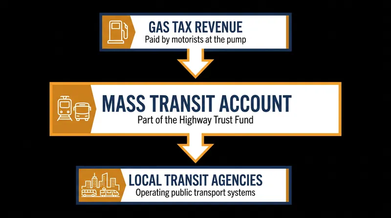 The traditional mechanism of federal transit funding relies on dedicated user fees like the gas tax.