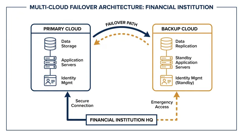 Banks are increasingly adopting multi-cloud architectures to satisfy DORA's exit strategy requirements.