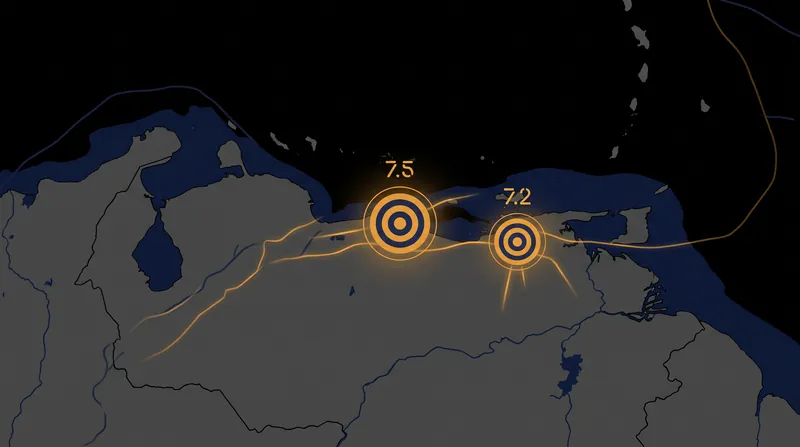 The seismic doublet struck along the boundary of the Caribbean and South American plates.