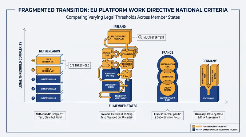 Multinational platforms will face a patchwork of distinct legal tests across the 27 EU member states.