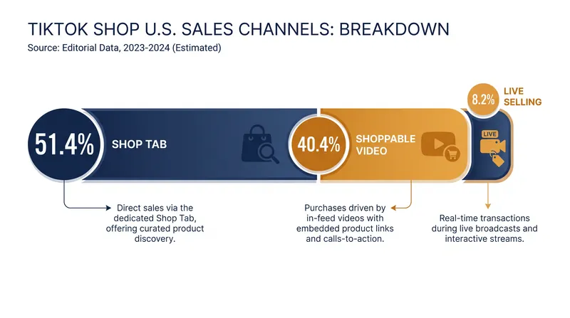 Unlike Asian markets, American consumers prefer the dedicated Shop tab over live commerce.