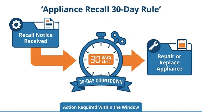 Landlords now face a strict 30-day window to address any manufacturer recalls on provided appliances.