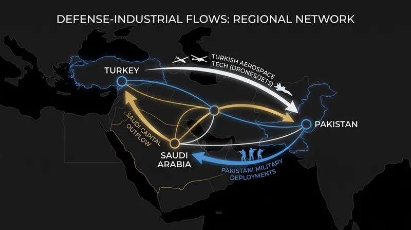 The pact functions as a closed-loop ecosystem, trading capital for technology and manpower.