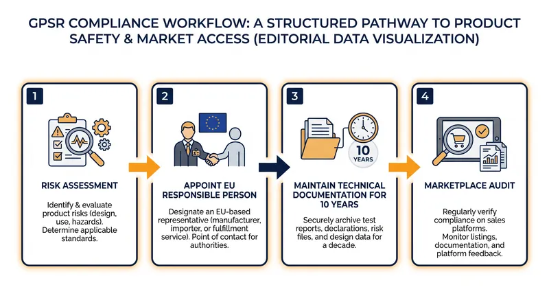 The ongoing compliance lifecycle required for products sold in the EU.