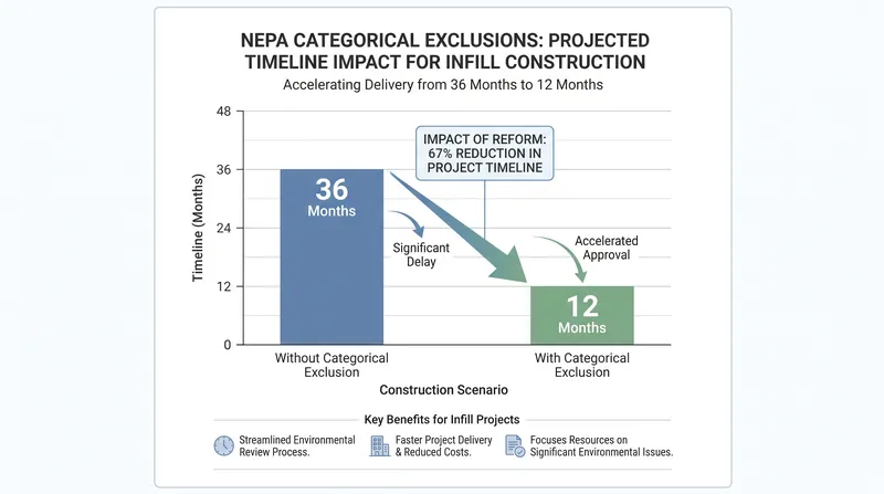 Categorical exclusions are expected to significantly reduce the time required to break ground on urban infill projects.