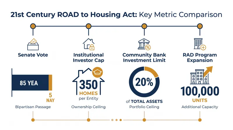 Key figures from the newly enacted 21st Century ROAD to Housing Act.