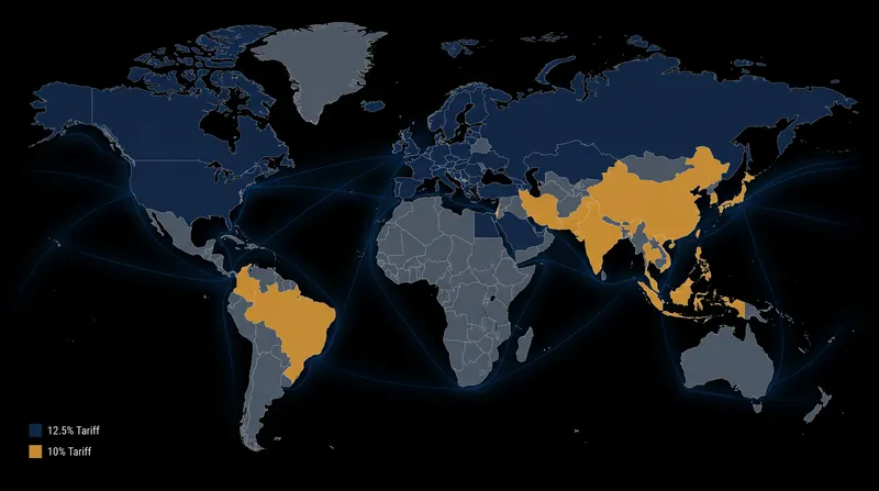 The tariffs target 60 economies, capturing both developing nations and major U.S. allies like Canada, Japan, and the European Union.