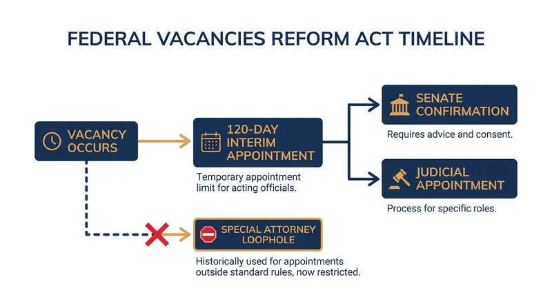 How the Federal Vacancies Reform Act governs temporary appointments.