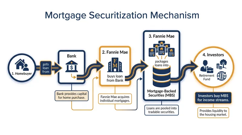 How Fannie Mae provides liquidity to the U.S. housing market by purchasing and securitizing mortgages.
