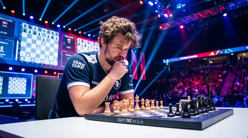 The diverse 24-game lineup included a speed chess championship, won by grandmaster Magnus Carlsen.