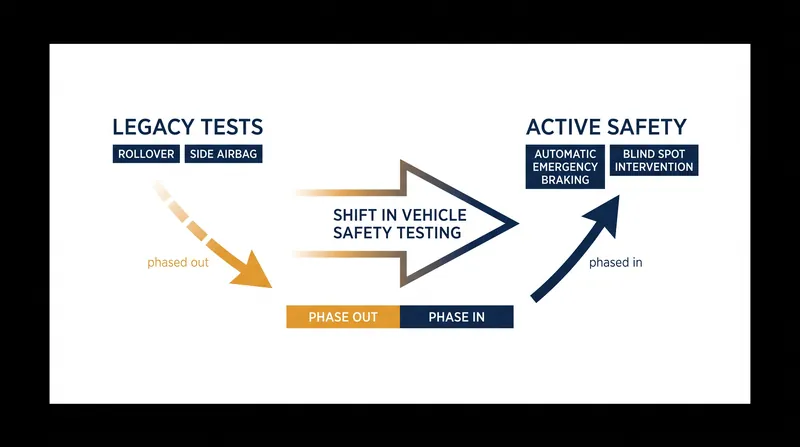The proposed NCAP update shifts focus from passive structural tests to active software evaluations.
