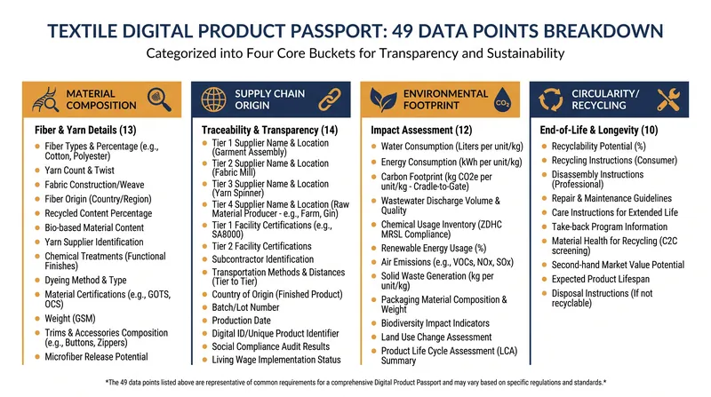 The data burden for textiles requires deep upstream supply chain visibility.