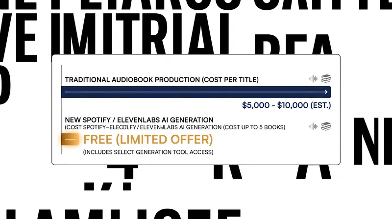 The financial barrier to entry for audiobook production has effectively been eliminated for independent authors.