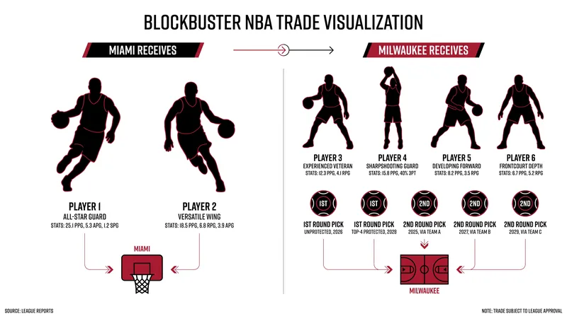 The complete breakdown of assets exchanged between Miami and Milwaukee.