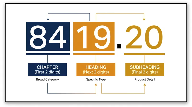 The six-digit international backbone of the Harmonized System.