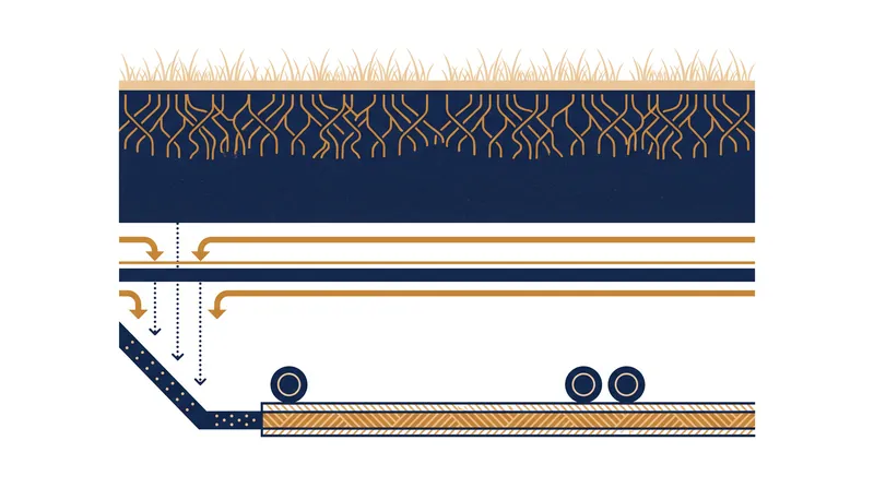 How deep root systems and improved drainage layers help festival grounds withstand heavy foot traffic and severe storms.