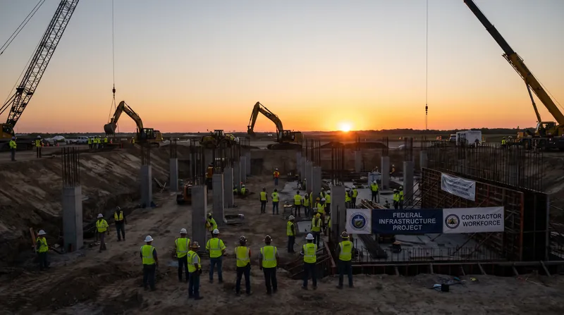 Federal contractors, including major construction and defense firms, employ roughly a fifth of the U.S. workforce.