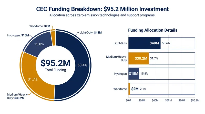 The 2026-2027 Clean Transportation Program allocation targets specific gaps in the zero-emission ecosystem.