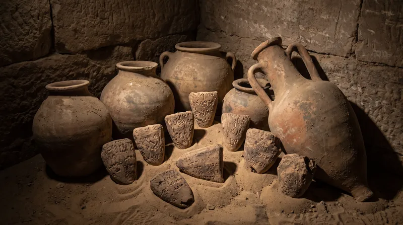 Early burials in the chamber included costly imported goods like Phoenician amphorae, signaling high social status.