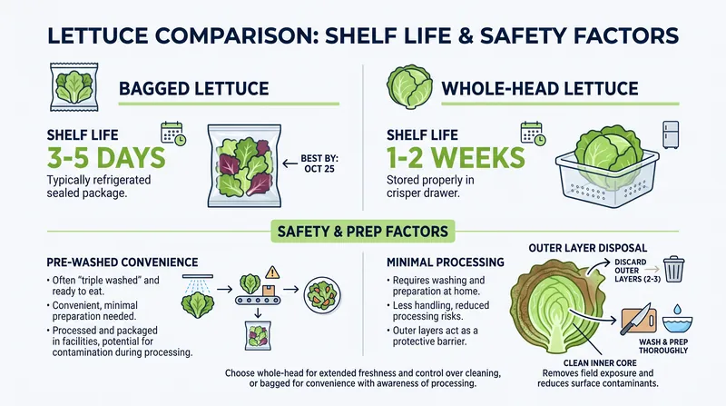 The cellular damage from shredding drastically reduces the shelf life of bagged greens.