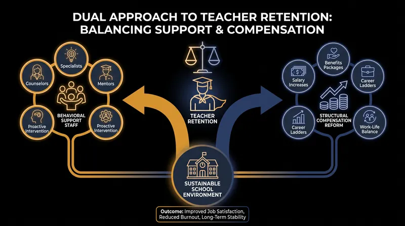 Solving the retention crisis requires addressing both immediate classroom conditions and long-term financial stability.