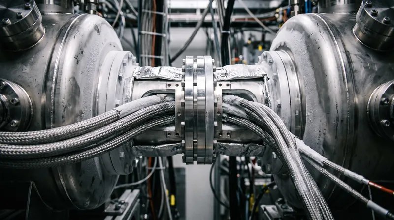 Heavily shielded interconnect tunnels allow quantum information to flow between adjacent cryogenic cells.
