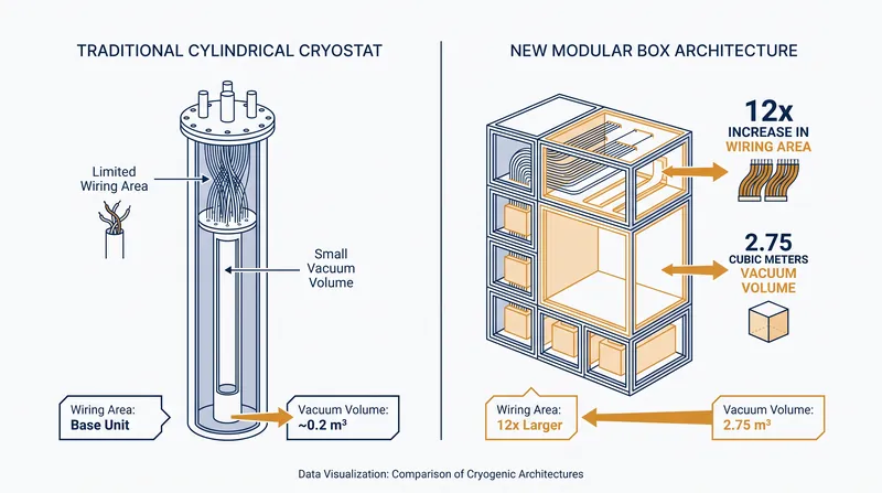 The shift to a modular box design provides roughly 12 times the usable wiring area of previous systems.
