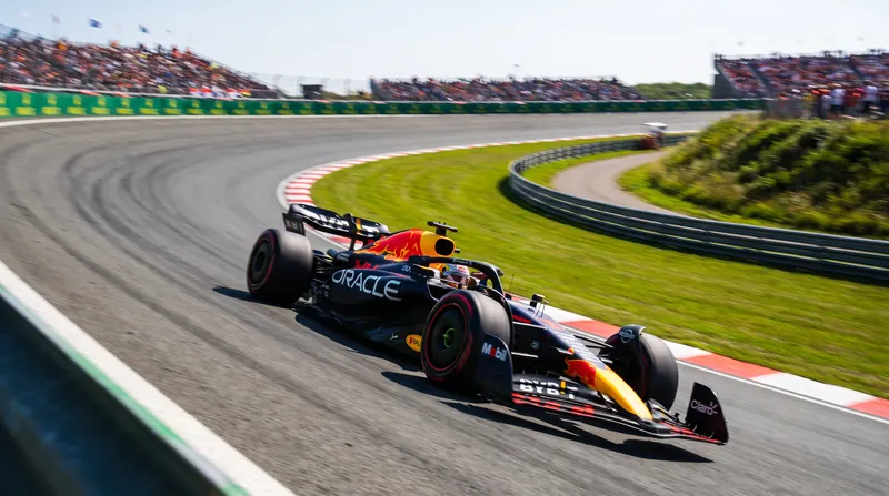 The sweeping, banked corners of Zandvoort place immense physical strain on a driver's wrists and upper body.